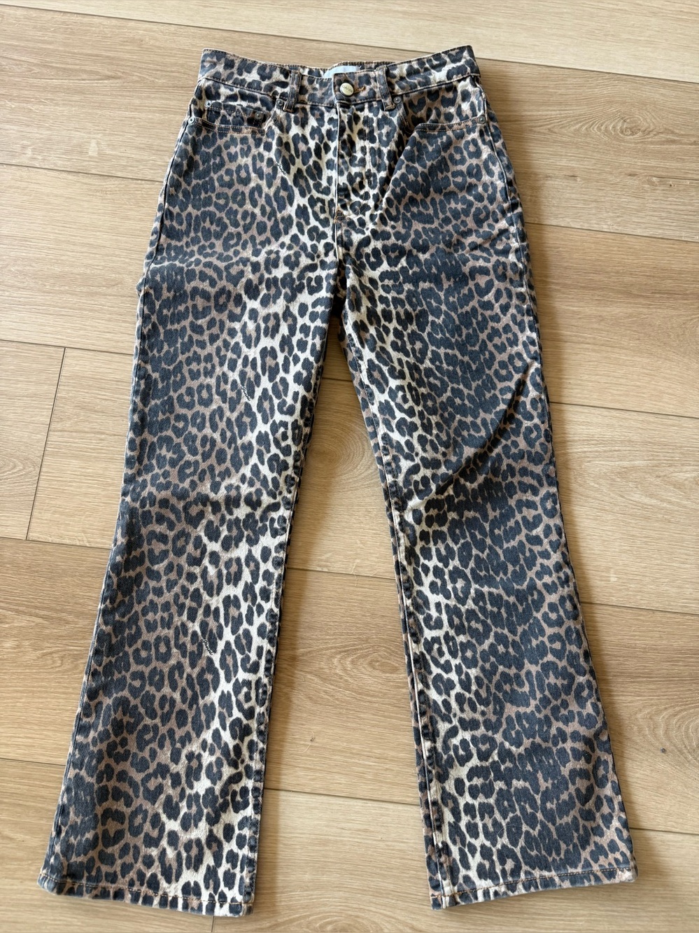 Ganni Leopard Betsy Cropped
